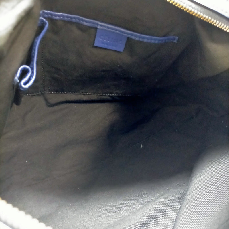 Celine Hand Bag Blue Leather