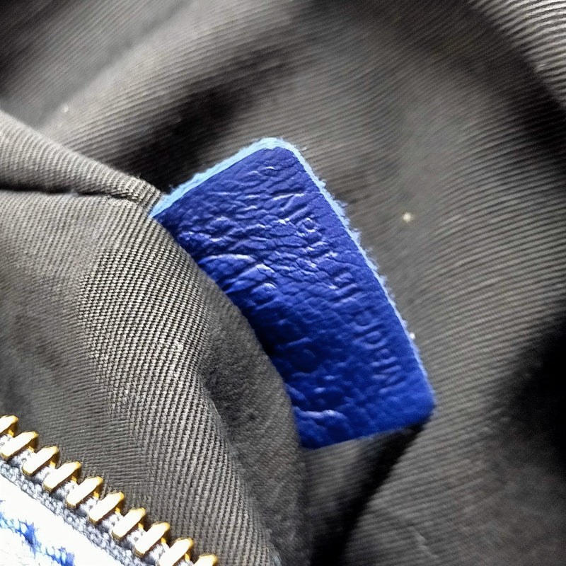 Celine Hand Bag Blue Leather