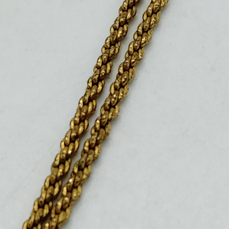 Chanel Pendant Necklace Gold Clear