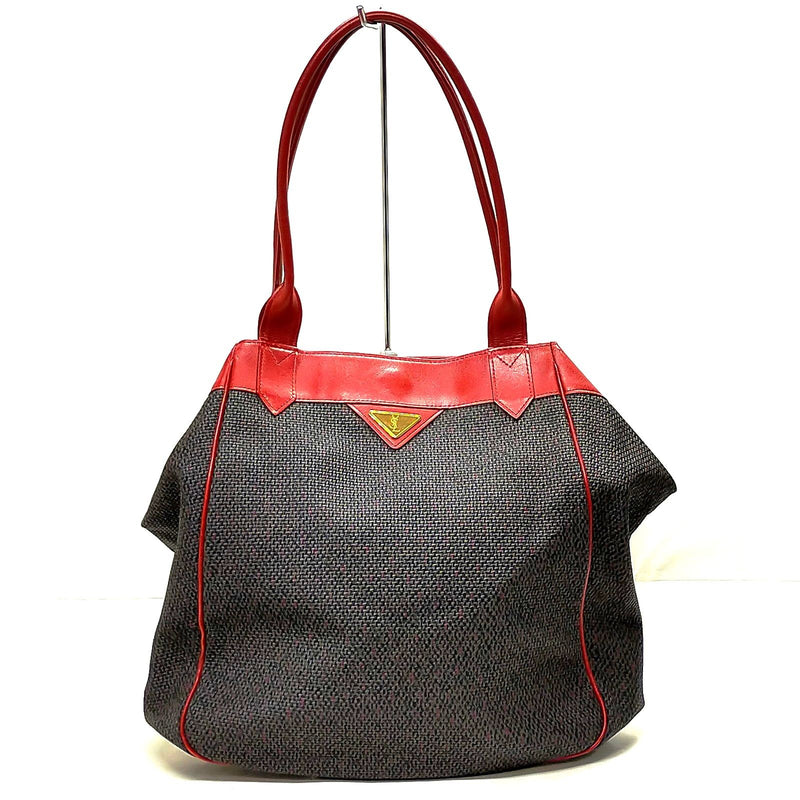 Yves Saint Laurent Tote Bag Gray Pvc