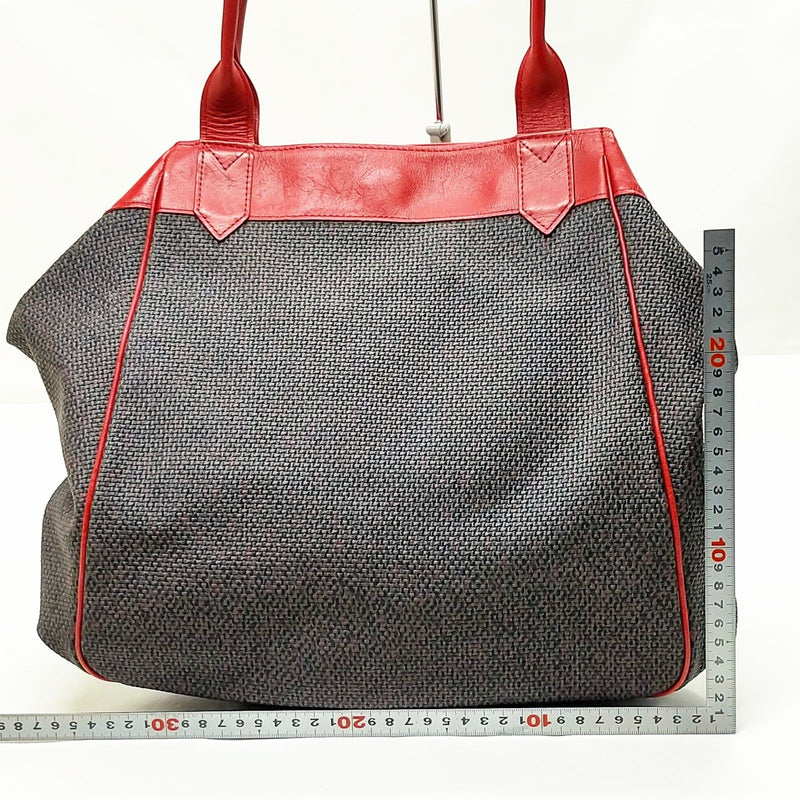 Yves Saint Laurent Tote Bag Gray Pvc