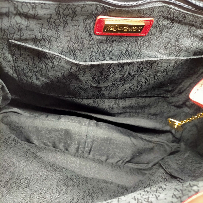 Yves Saint Laurent Tote Bag Gray Pvc