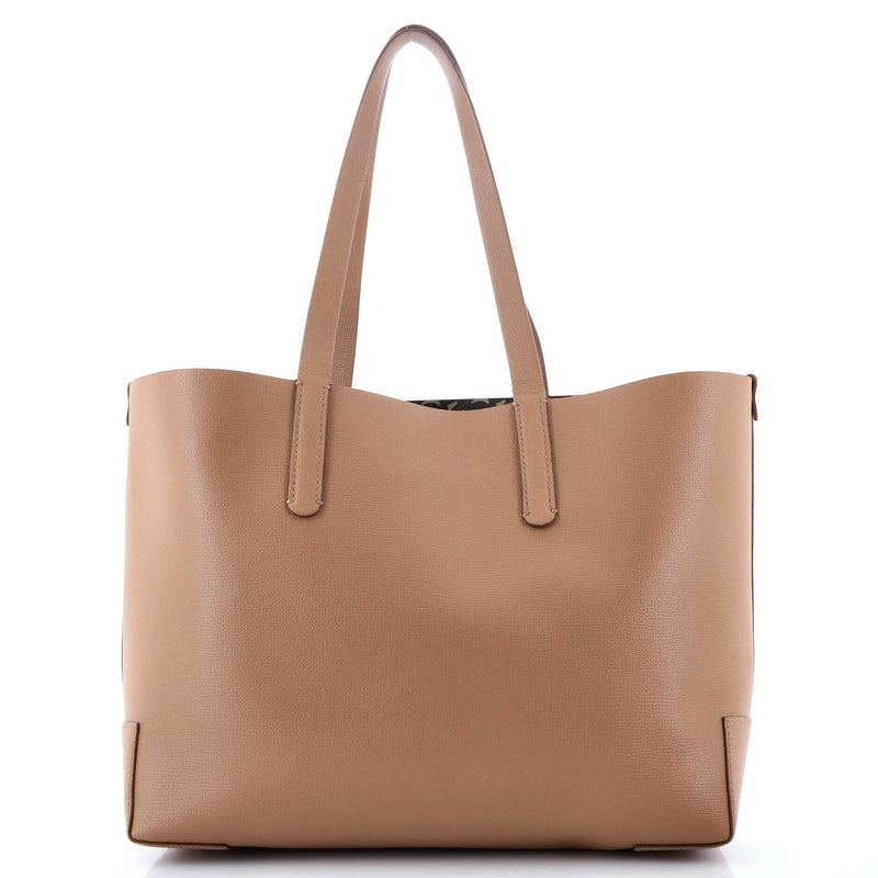Burberry Tb Logo Tote Leather Medium