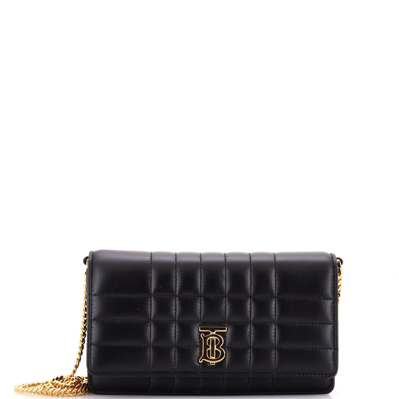 Burberry Lola Clutch On Chain Quilted