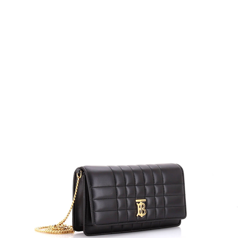 Burberry Lola Clutch On Chain Quilted