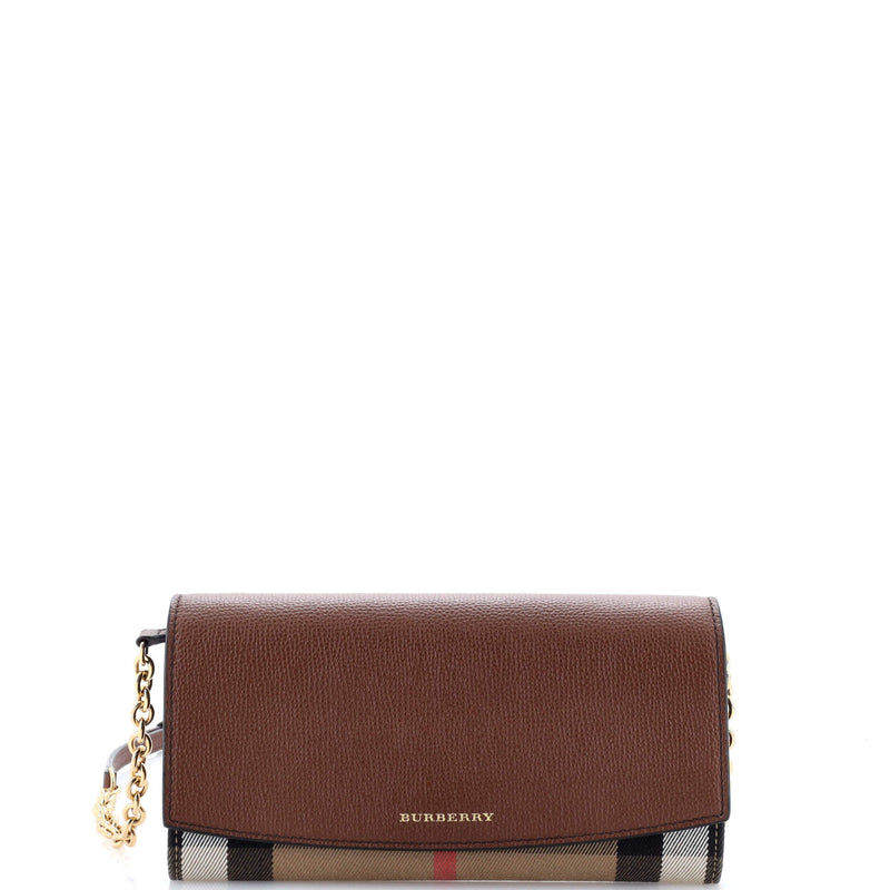 Burberry Henley Wallet On Chain Leather
