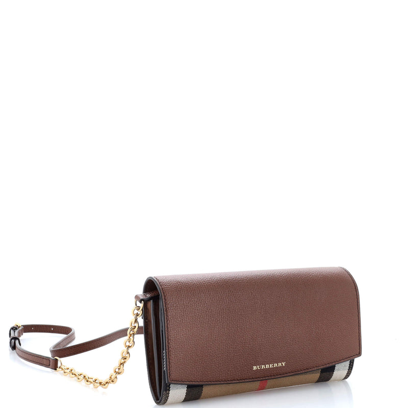 Burberry Henley Wallet On Chain Leather
