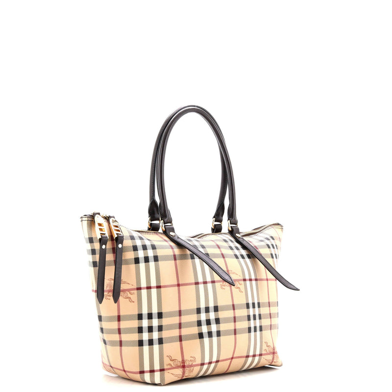 Burberry Salisbury Tote Haymarket Coated