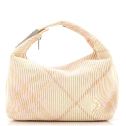 Burberry Peg Handle Bag Knit Check