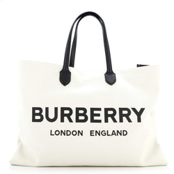 Burberry Lewes Logo Tote Canvas Xl