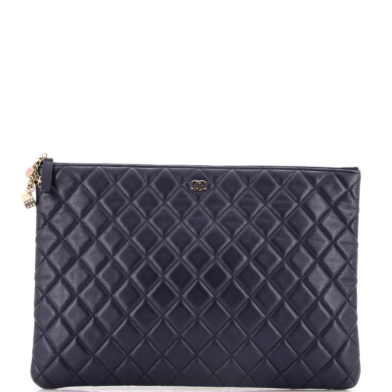 Chanel Cc Casino O Case Clutch Quilted