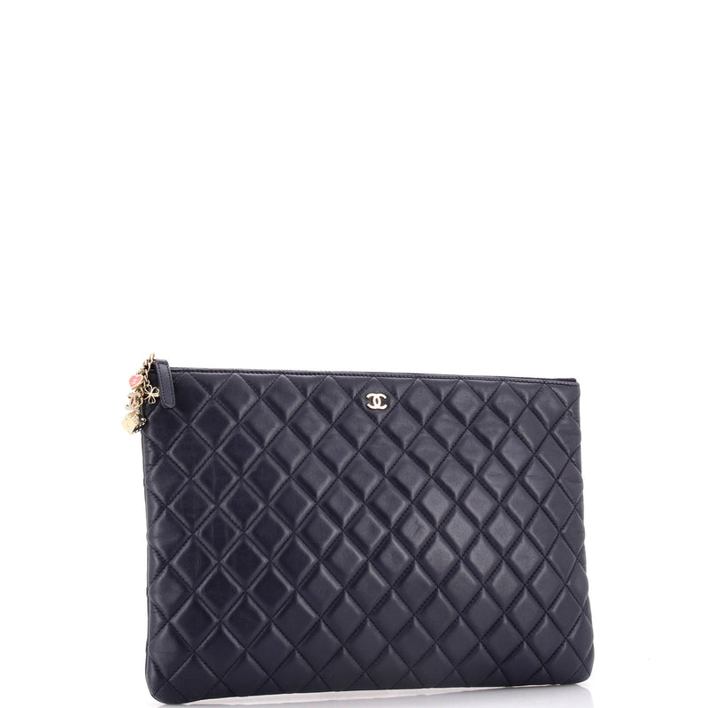Chanel Cc Casino O Case Clutch Quilted