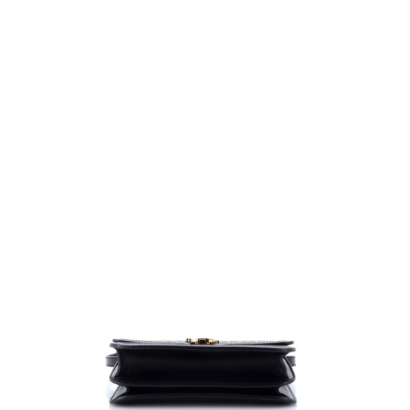 Burberry Tb Flap Bag Embossed Leather
