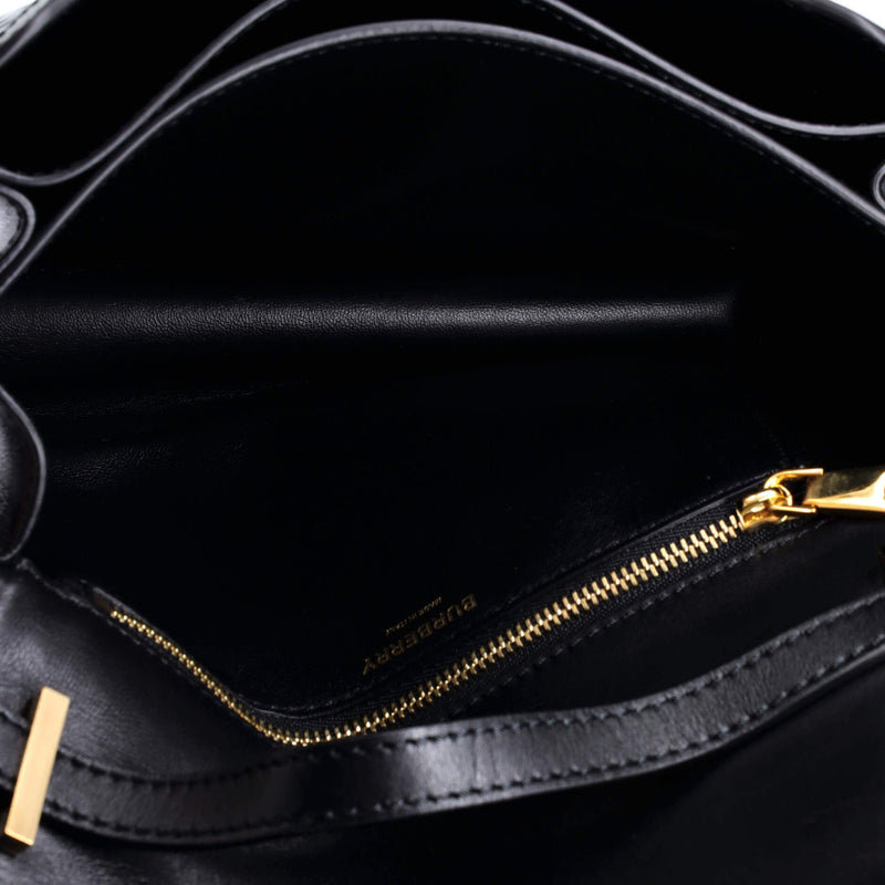 Burberry Tb Flap Bag Embossed Leather