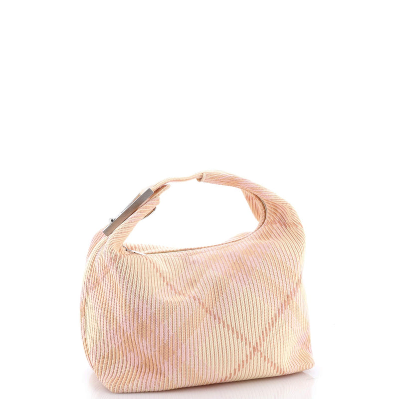 Burberry Peg Handle Bag Knit Check