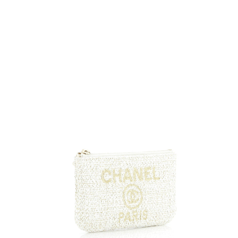 Chanel Deauville Pouch Raffia Mini