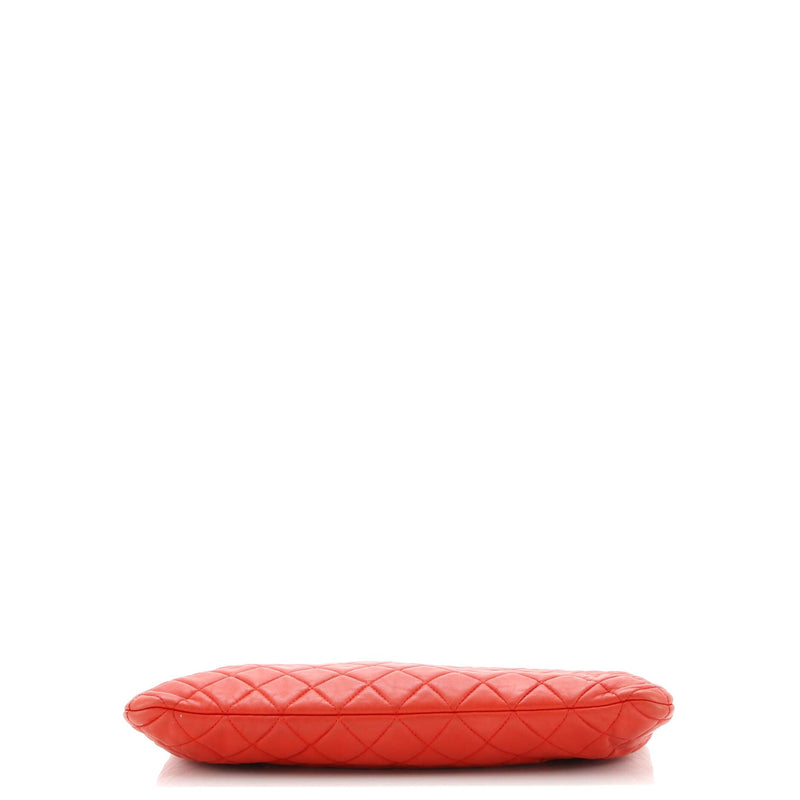 Chanel O Case Clutch Quilted Lambskin