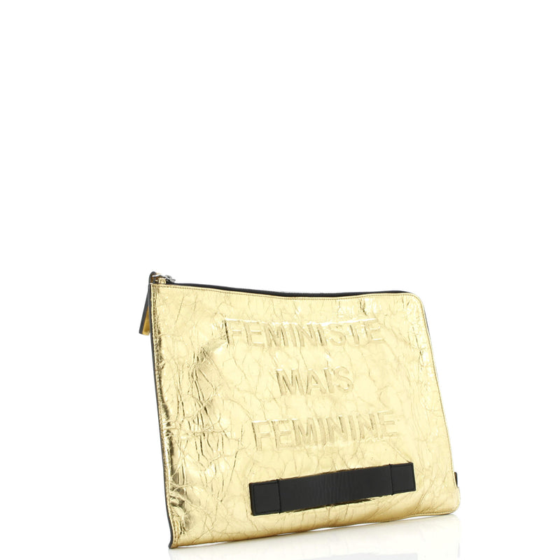 Chanel Feminine Pouch Crinkled Leather