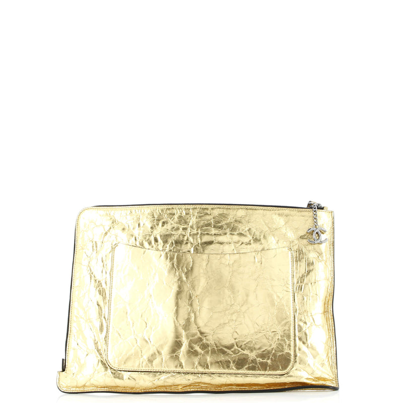 Chanel Feminine Pouch Crinkled Leather