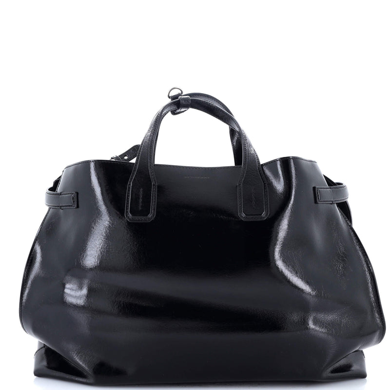 Burberry Banner Nm Tote Patent Large