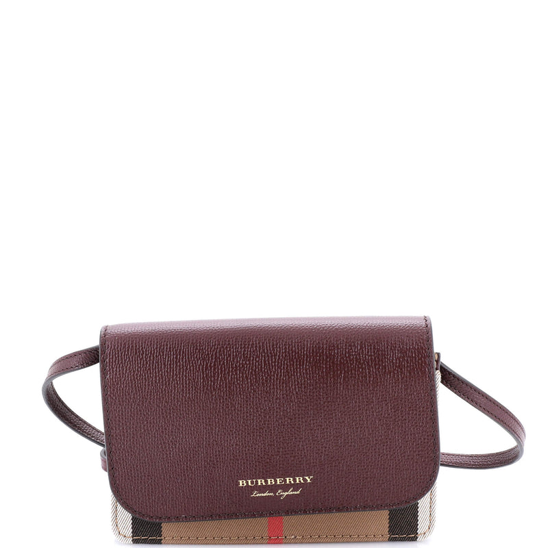 Burberry Hampshire Wallet On Strap