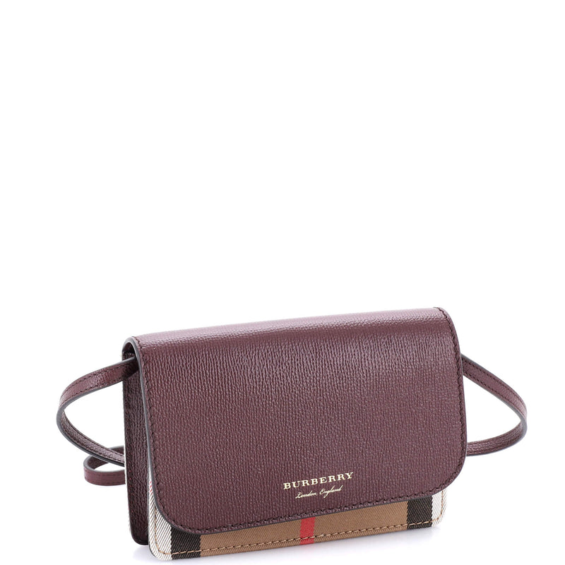 Burberry Hampshire Wallet On Strap