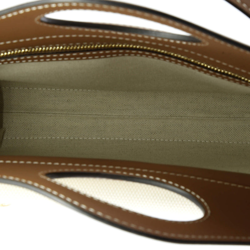 Burberry Logo Pocket Tote Canvas With