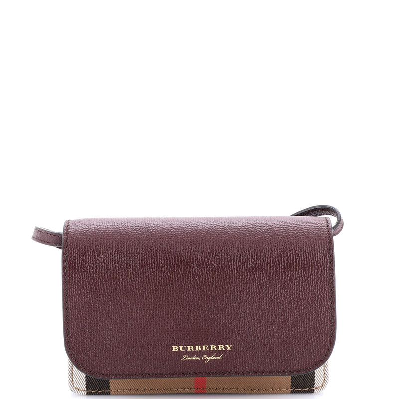 Burberry Hampshire Wallet On Strap