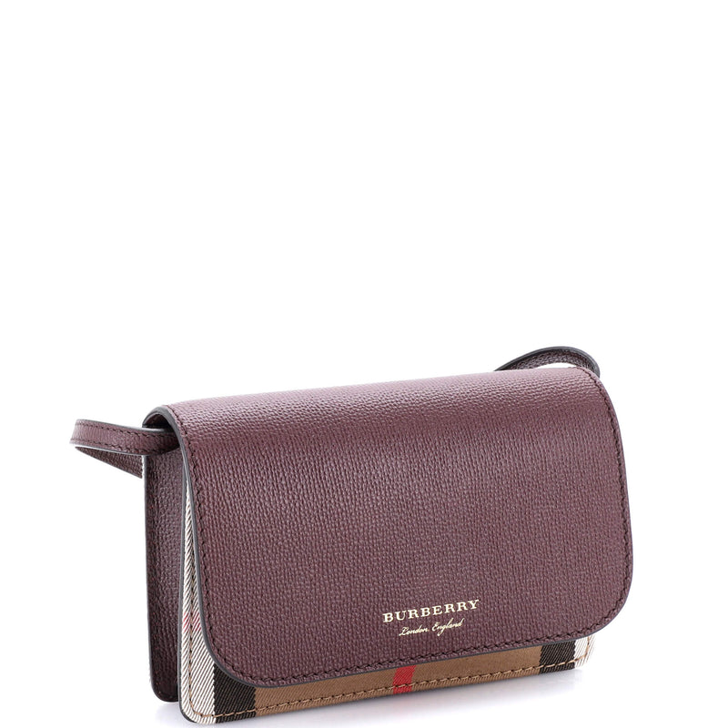 Burberry Hampshire Wallet On Strap