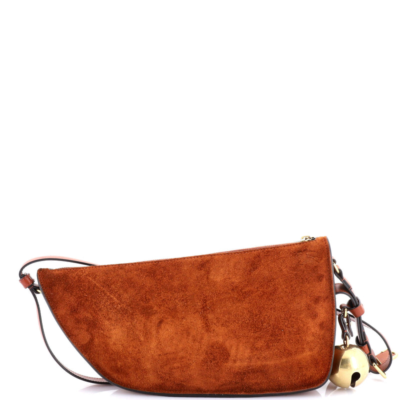 Burberry Shield Sling Shoulder Bag Suede