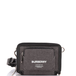 Burberry Logo Front Pocket Zip Around