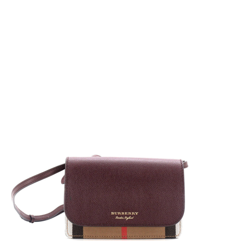 Burberry Hampshire Wallet On Strap