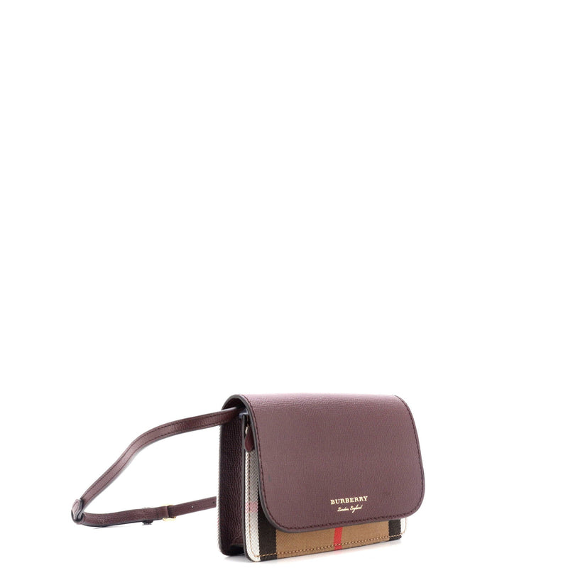 Burberry Hampshire Wallet On Strap