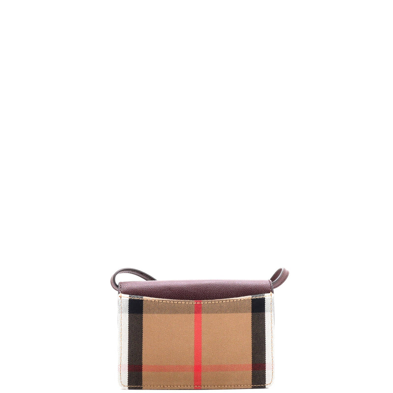Burberry Hampshire Wallet On Strap