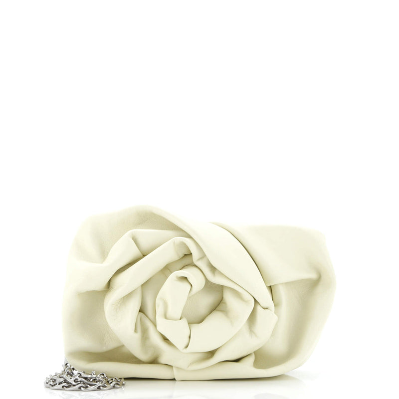 Burberry Rose Chain Clutch Leather