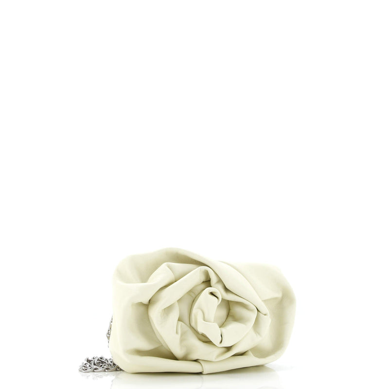 Burberry Rose Chain Clutch Leather