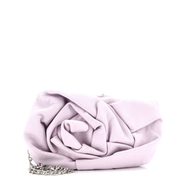 Burberry Rose Chain Clutch Leather