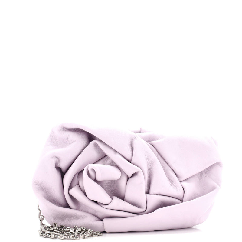 Burberry Rose Chain Clutch Leather