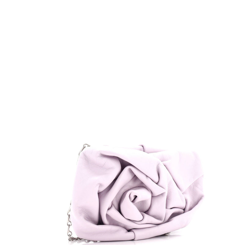 Burberry Rose Chain Clutch Leather