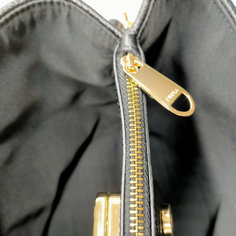 Furla Tote Bag Beige Rafia