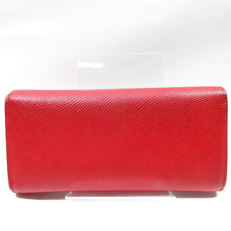 Celine Long Wallet Red Leather