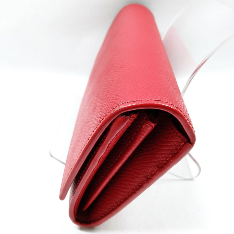 Celine Long Wallet Red Leather