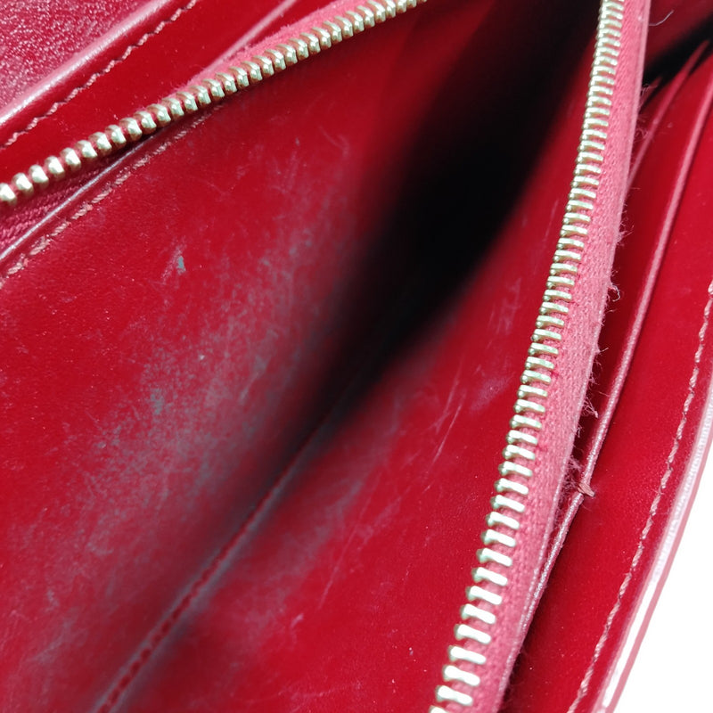 Celine Long Wallet Red Leather