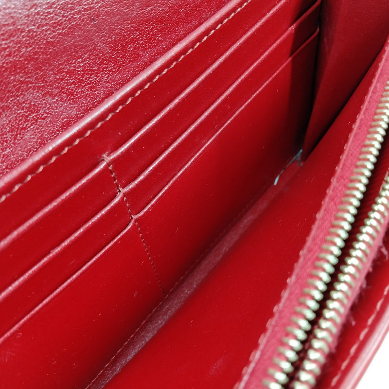 Celine Long Wallet Red Leather