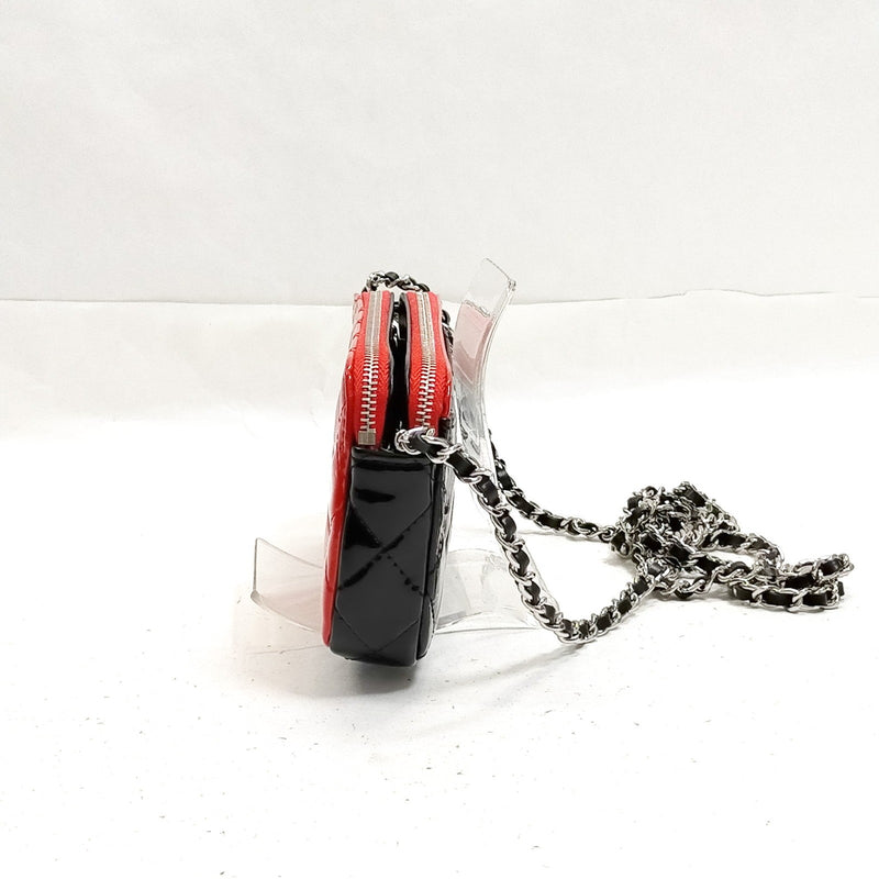 Chanel Shoulder Bag Red Enamel