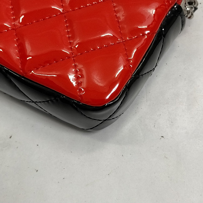 Chanel Shoulder Bag Red Enamel