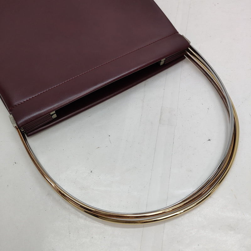 Cartier Hand Bag Bordeaux Leather