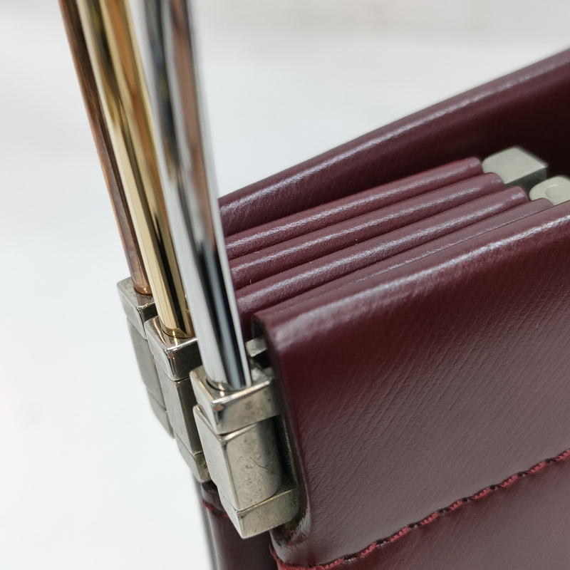 Cartier Hand Bag Bordeaux Leather