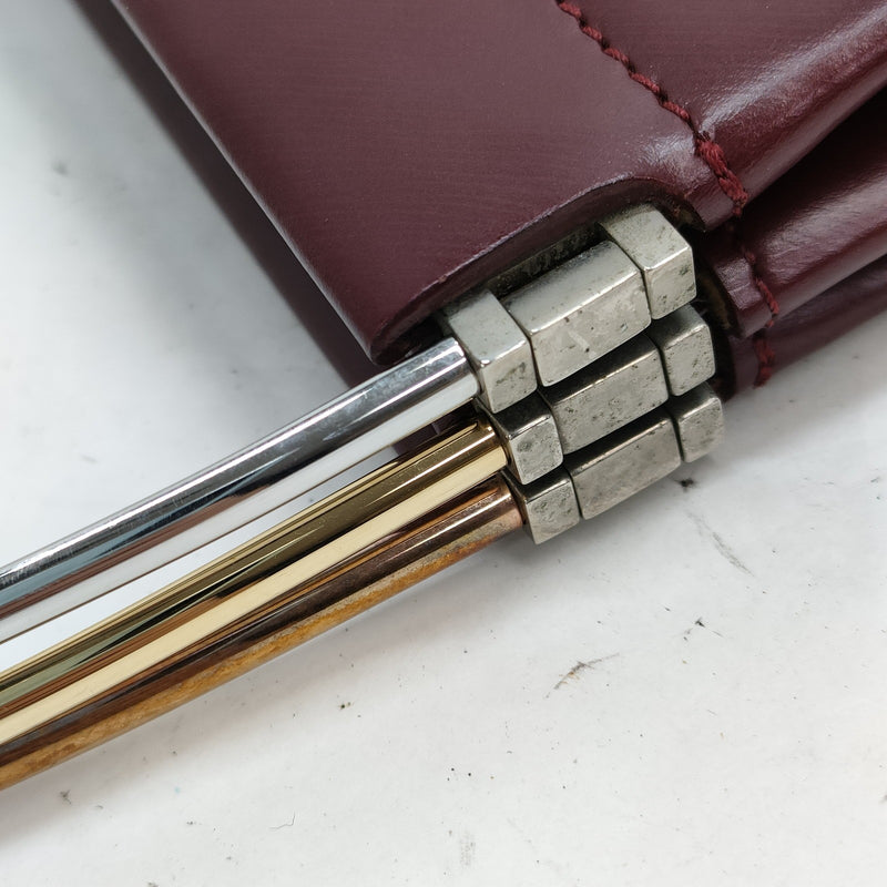 Cartier Hand Bag Bordeaux Leather