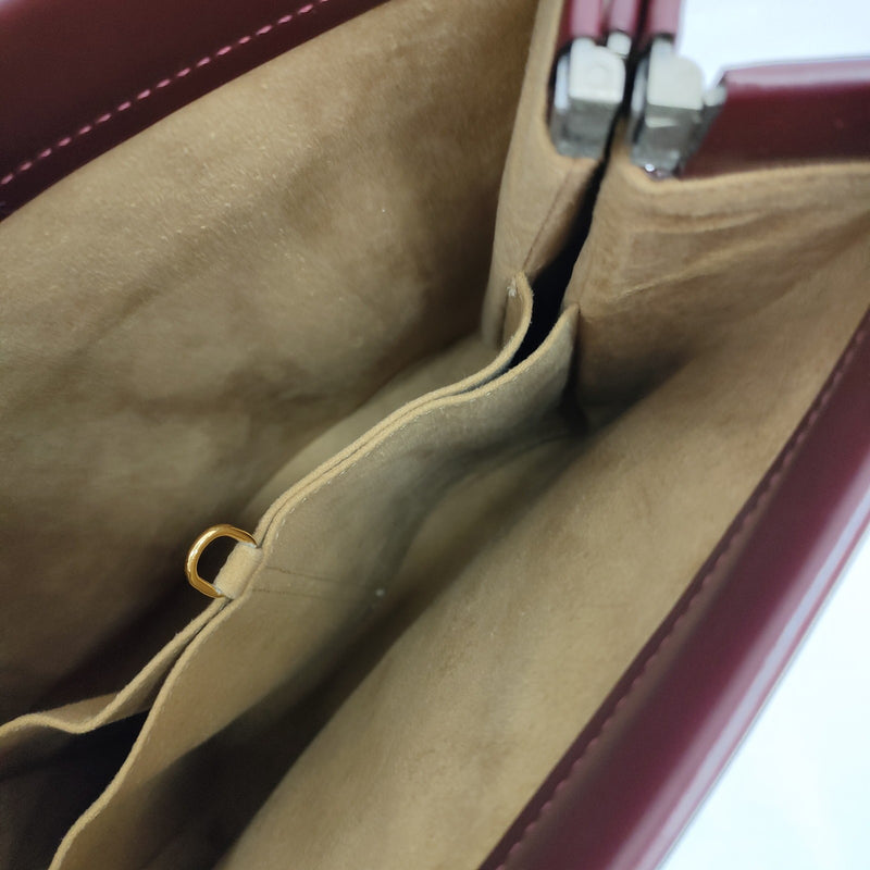 Cartier Hand Bag Bordeaux Leather